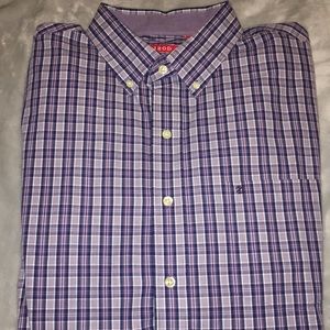 IZOD Button up casual dress shirt purple XL